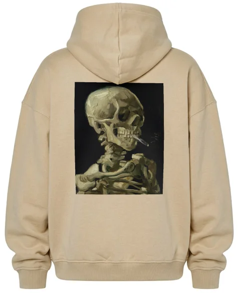 Bluza oversize Czaszka z palącym się papierosem Vincent Van Gogh