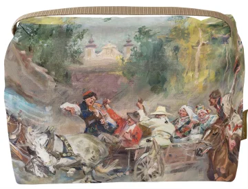 Kosmetyczka kuferek Wesele krakowskie na drodze Wojciech Kossak