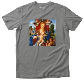 Koszulka z naszywką Madonna i Dzieciątko z czyżykiem Albrecht Dürer