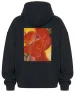Bluza oversize czerwona kanna Georgia O’Keeffe
