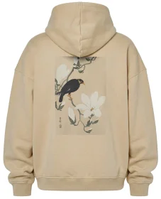 Bluza oversize Wzgórze Myna na gałęzi magnolii Ohara Koson