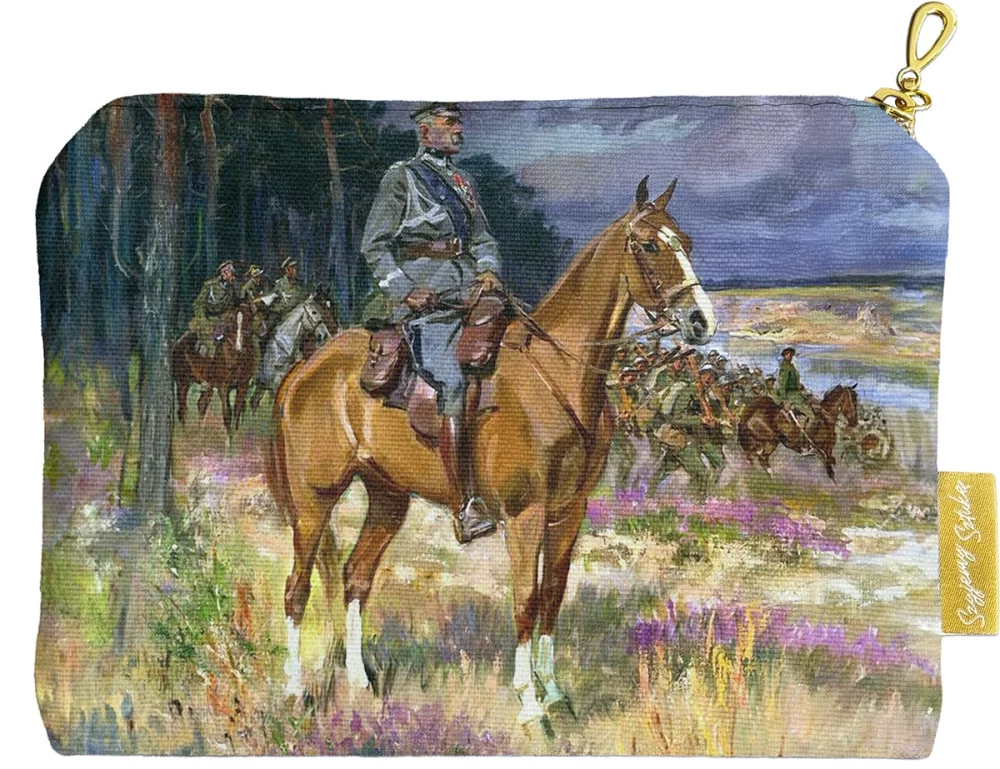 Kosmetyczka mini Józef Piłsudski na Kasztance Wojciech Kossak