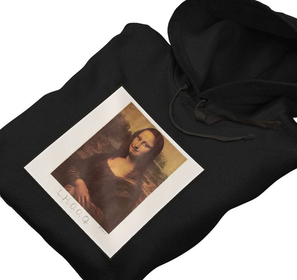 Bluza z naszywką L.H.O.O.Q.  Marcel Duchamp