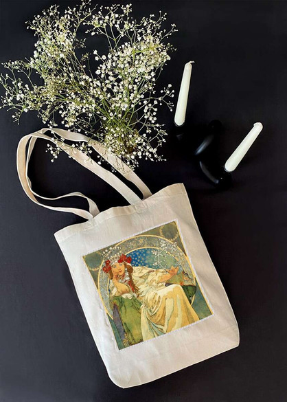 Torba z naszywką Princess Hyacinth Alfons Mucha