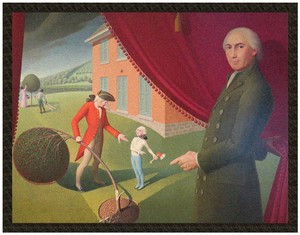 Naszywka Parson Weems' Fable Grant Wood