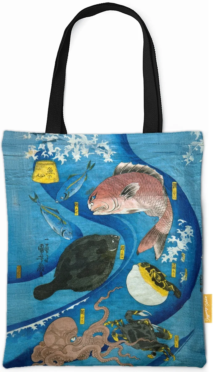 Torba na ramię Umysły ryb Utagawa Kuniyoshi