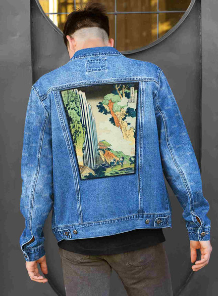 Ekran Wodospad Ono na drodze Kisokaidō Katsushika Hokusai