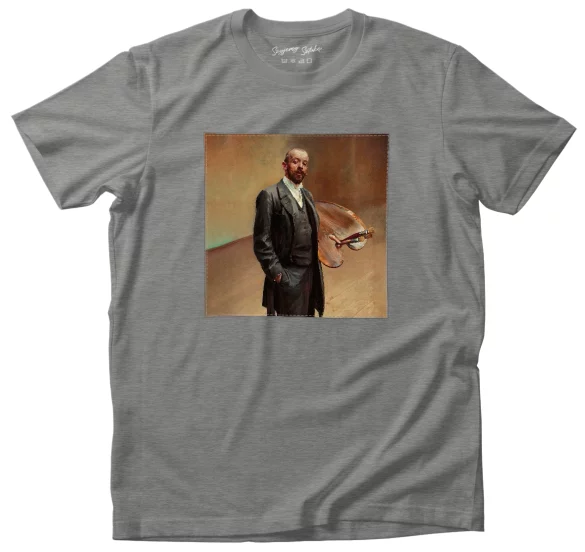 Koszulka z naszywką Autoportret z paletą Jacek Malczewski