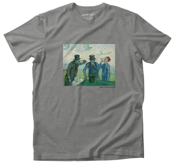 Koszulka z nadrukiem Pijący Vincent Van Gogh