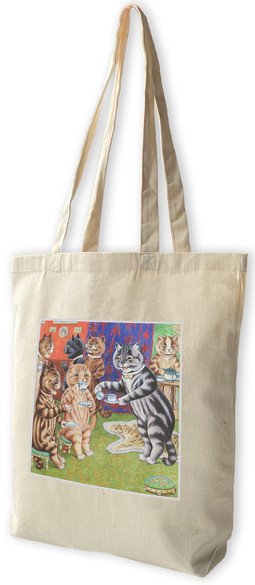 Torba z naszywką Herbata dla kota Louis Wain