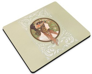 Podkładka Bizantyjskie głowy: brunetka Alfons Mucha 36x29cm