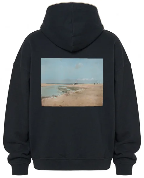 Bluza oversize Plaża podczas odpływu (ujście rzeki) Edgar Degas