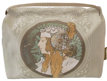 Kosmetyczka kuferek Bizantyjskie głowy: blondynka Alfons Mucha