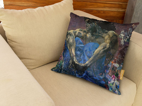 Poduszka Demon (siedzi) Mikhail Aleksandrovich Vrubel