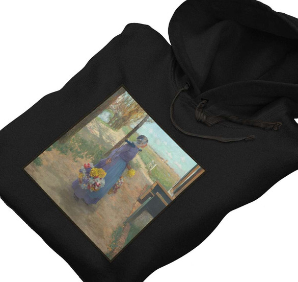 Bluza z naszywką Kwietna dziewczyna w Holandii George Hitchcock