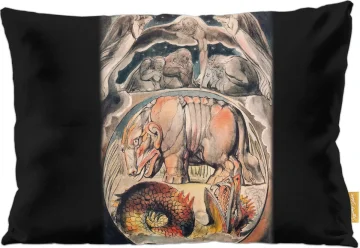 Poduszka Behemoth i lewiatan William Blake