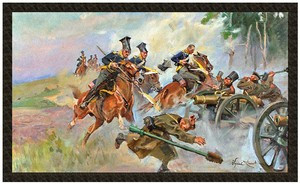 Naszywka Szarża na baterie rosyjskie pod Stoczkiem Wojciech Kossak