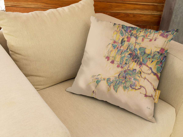 Poduszka Fuchsia Branches (Sun Tree) Egon Schiele