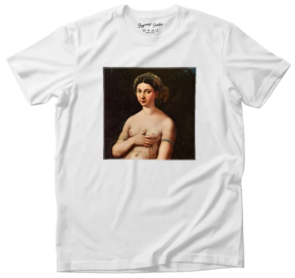 Koszulka z naszywką La Fornarina Rafael Santi