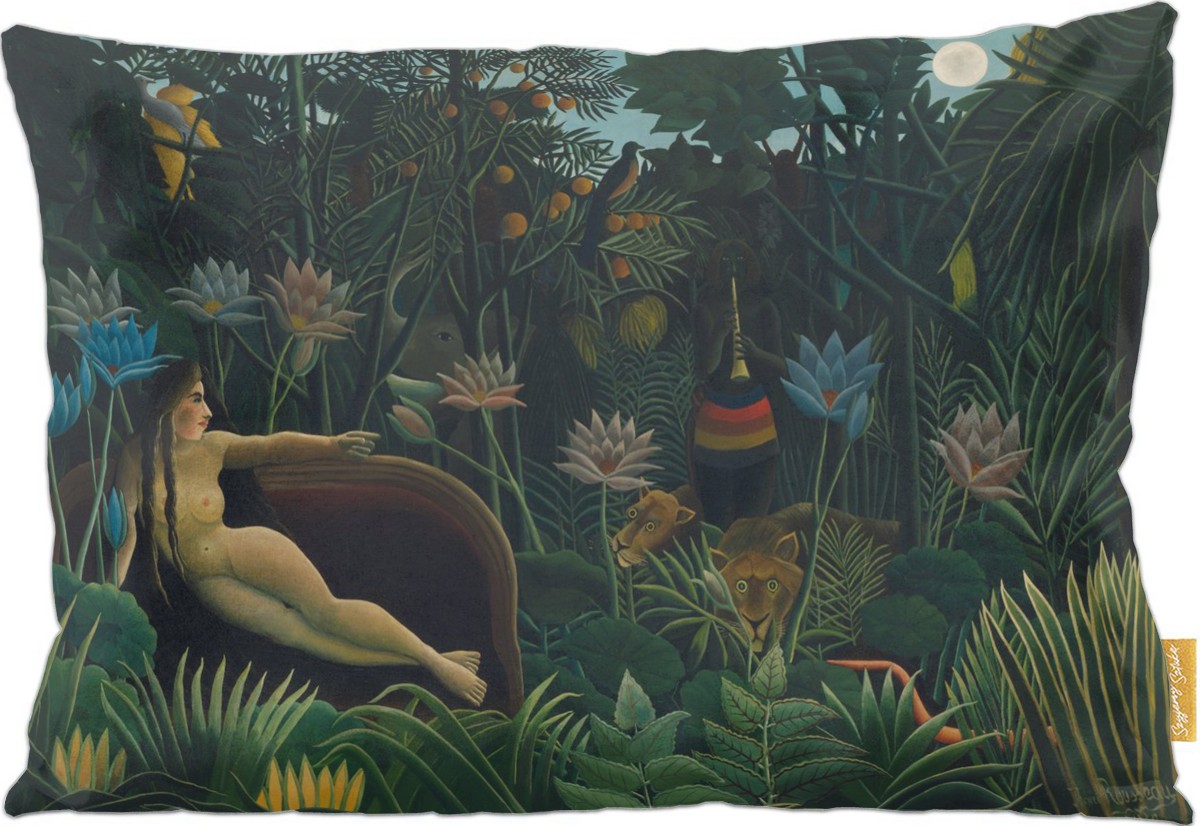 Poduszka dekoracyjna na prezent z obrazem The Dream Henri Rousseau Szyjemy Sztukę
