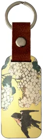 Brelok Hortensja i Jaskółka Katsushika Hokusai