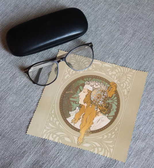 Ściereczka do okularów Bizantyjskie głowy: blondynka Alfons Mucha