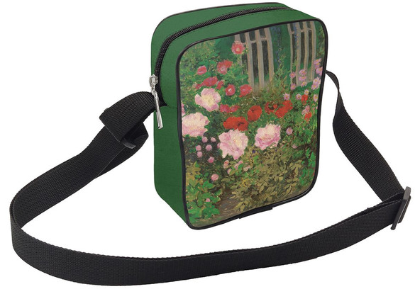 Listonoszka Kwitnące kwiaty na ogrodzeniu ogrodu Koloman Moser