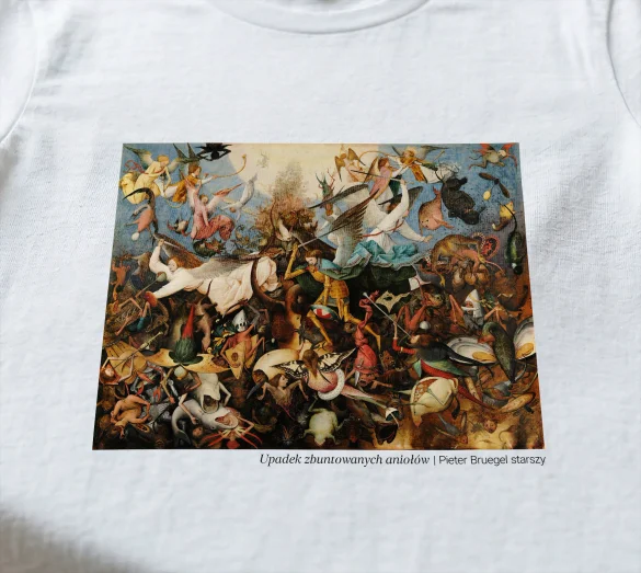 Koszulka z nadrukiem Upadek zbuntowanych aniołów Pieter Bruegel starszy