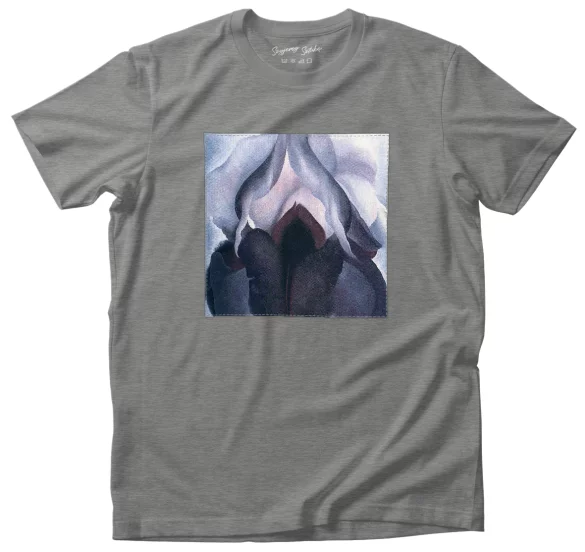 Koszulka z naszywką Czarna Iris III Georgia O’Keeffe