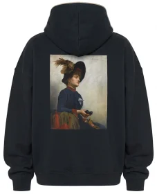 Bluza oversize Kobieta z lornetką Anna Bilińska-Bohdanowiczowa