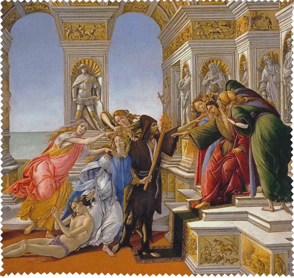 Ściereczka do okularów Oszczerstwo według Apellesa Sandro Botticelli