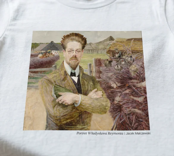 Koszulka z nadrukiem Portret Władysława Reymonta Jacek Malczewski
