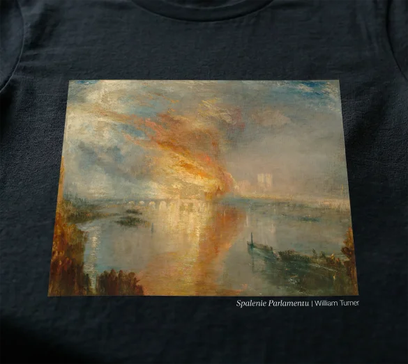 Koszulka z nadrukiem Spalenie Parlamentu William Turner