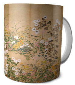 Kubek Ważne rośliny kwitnące jesienią Ogata Korin