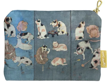 Kosmetyczka mini Przysłowia Ilustrowane przez Koty Utagawa Kuniyoshi