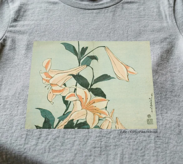 Bluzka damska Lilie Katsushika Hokusai