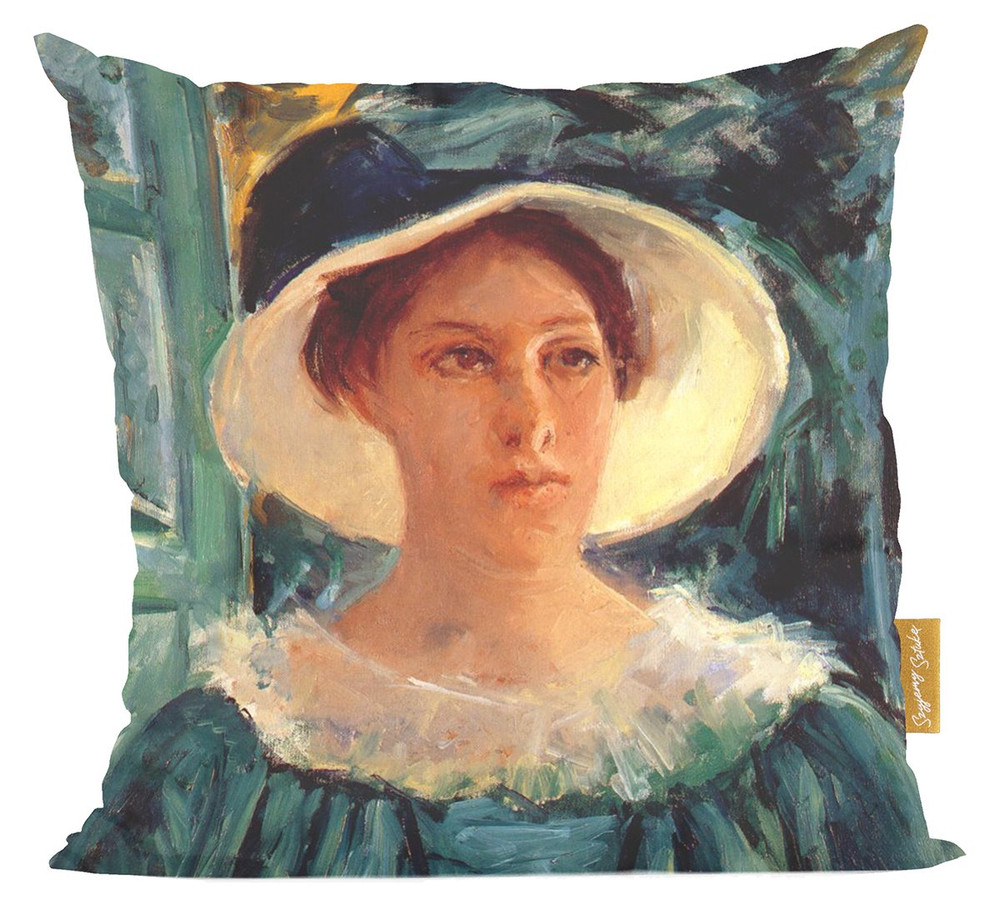 Poduszka Młoda kobieta w ogrodzie Mary Cassatt