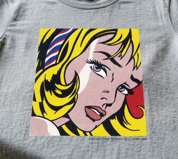 Koszulka z nadrukiem Girl with Hair Ribbon Roy Lichtenstein