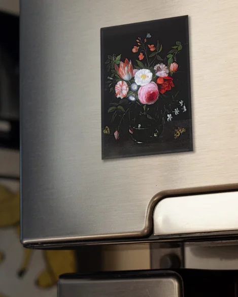 Magnes Wiosenne kwiaty w szklanym wazonie Jan van Kessel (starszy) 