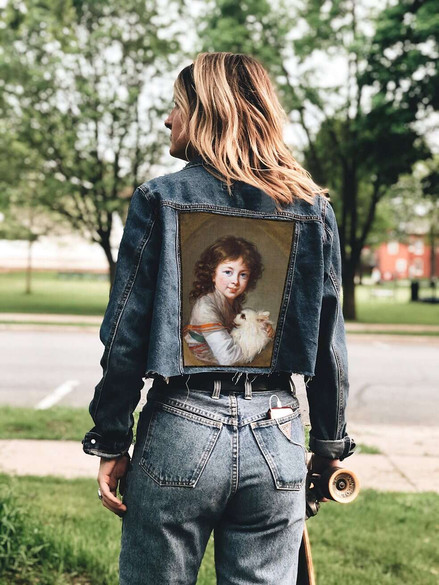 Ekran Portret Elżbiety Mniszchówny z pieskiem Élisabeth Vigée-Lebrun