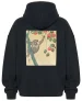 Bluza oversize Małpa na drzewie persymonowym Ohara Koson