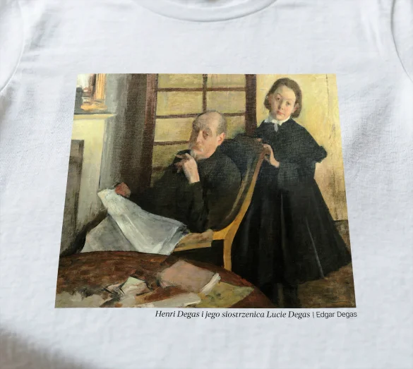 Bluzka damska Henri Degas i jego siostrzenica Lucie Degas Edgar Degas