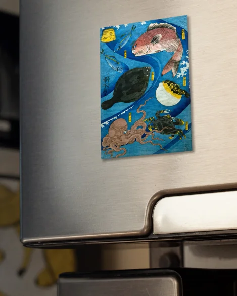 Magnes Umysły ryb Utagawa Kuniyoshi