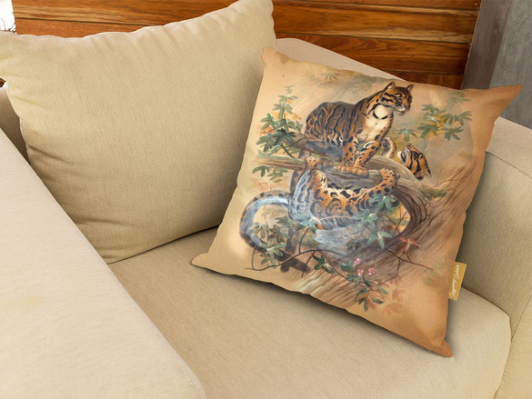 Poduszka The Clouded Tiger Joseph Wolf