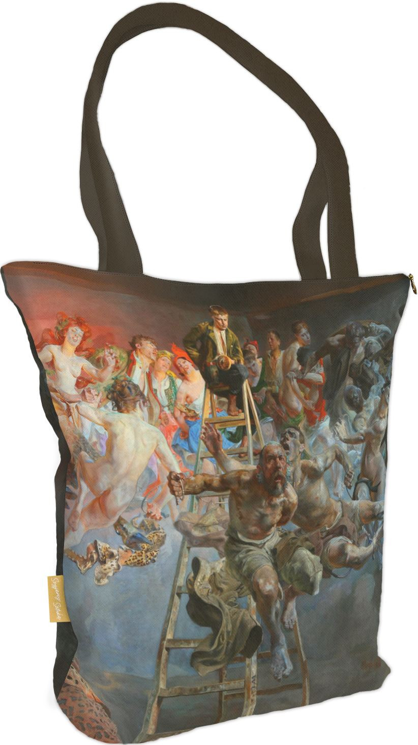 Torba na ramię shopper Błędne koło Jacek Malczewski