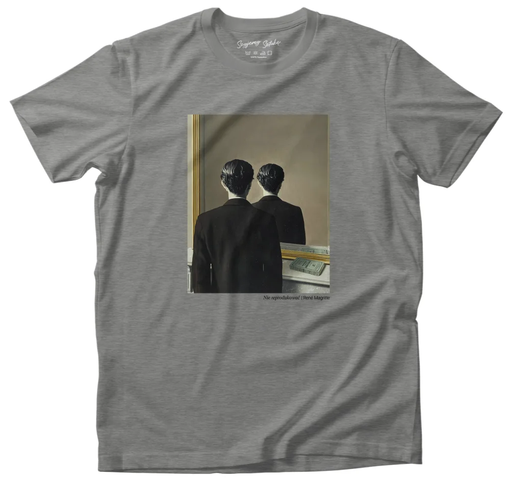 Koszulka z nadrukiem Nie reprodukować René Magritte