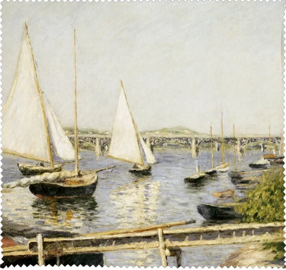 Ściereczka do okularów Żaglówki w Argenteuil Gustave Caillebotte
