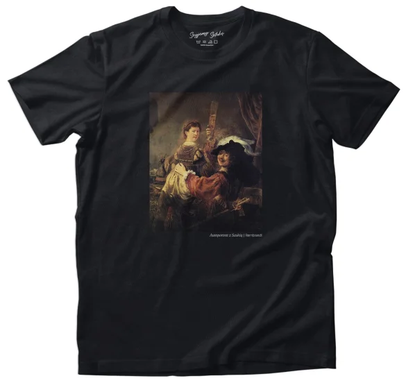 Koszulka z nadrukiem Autoportret z Saskią Rembrandt