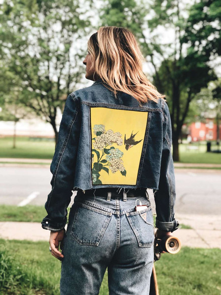 Ekran Hortensja i Jaskółka Katsushika Hokusai