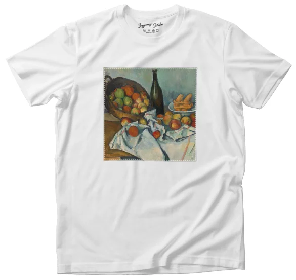 Koszulka z naszywką Kosz jabłek Paul Cezanne